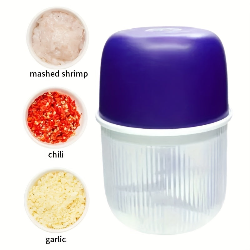 Electric Garlic Crusher and Food Chopper with USB-Powered Operation, Portable Electric Chopper with One-Touch Lever, Heavy-Duty 10oz Cup, for Garlic, Onion, Ginger, Meat, Vegetables - Ideal for Home & Professional Kitchens, Garlic Chopper, Kitchen