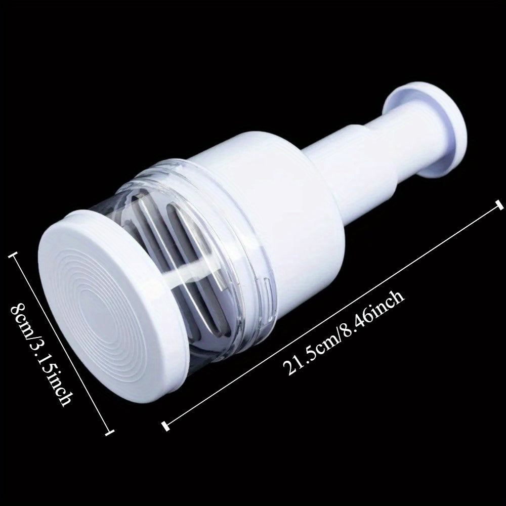 Mini Rechargeable Electric Food Processor - Manual Chopping & Mashing Tool for Garlic, Vegetables, Meat - Durable Plastic Kitchen Gadget with Easy-Clean Design, Meat Grinder, Vegetable Chopper, Sleek Kitchenware, Easyclean Material