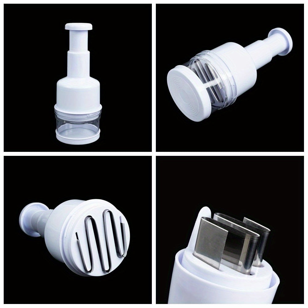 Mini Rechargeable Electric Food Processor - Manual Chopping & Mashing Tool for Garlic, Vegetables, Meat - Durable Plastic Kitchen Gadget with Easy-Clean Design, Meat Grinder, Vegetable Chopper, Sleek Kitchenware, Easyclean Material