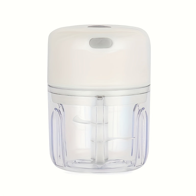 3-Color Options, 6.76oz Mini Blender - Electric Garlic & Ginger Chopper with Stainless Steel Blades for Quick Food Prep and Mashing